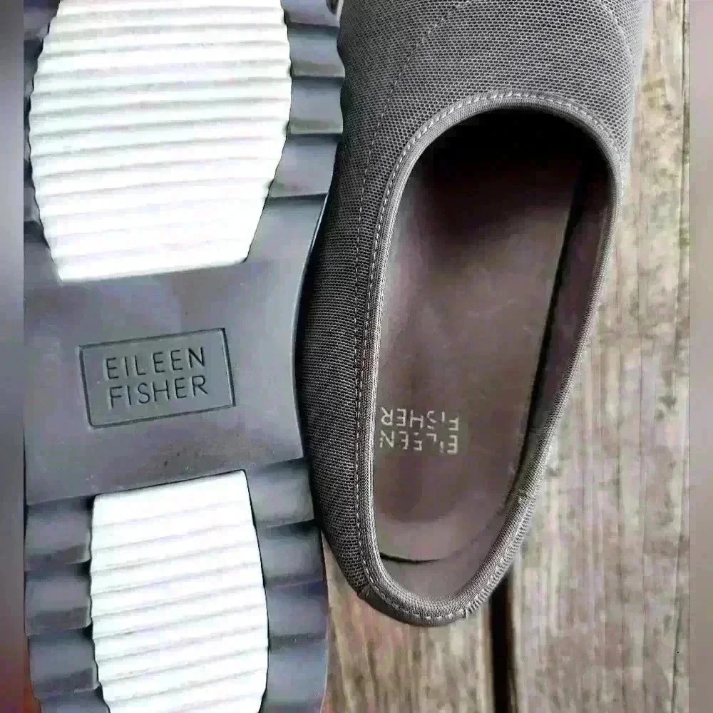 Eileen Fisher Grey Slip-On Sneaker - Picture 6 of 7